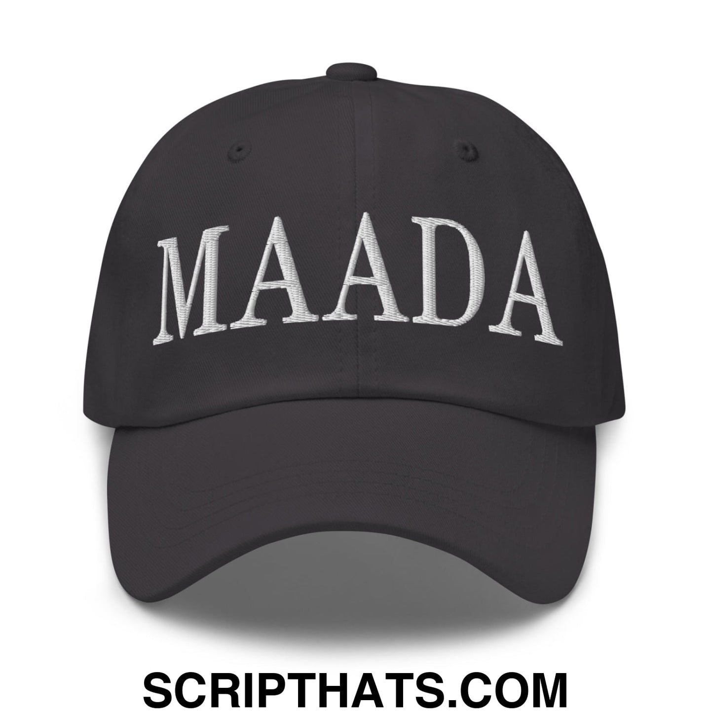 MAADA Make America A Democracy Again Embroidered Unstructured Dad Hat Dark Grey