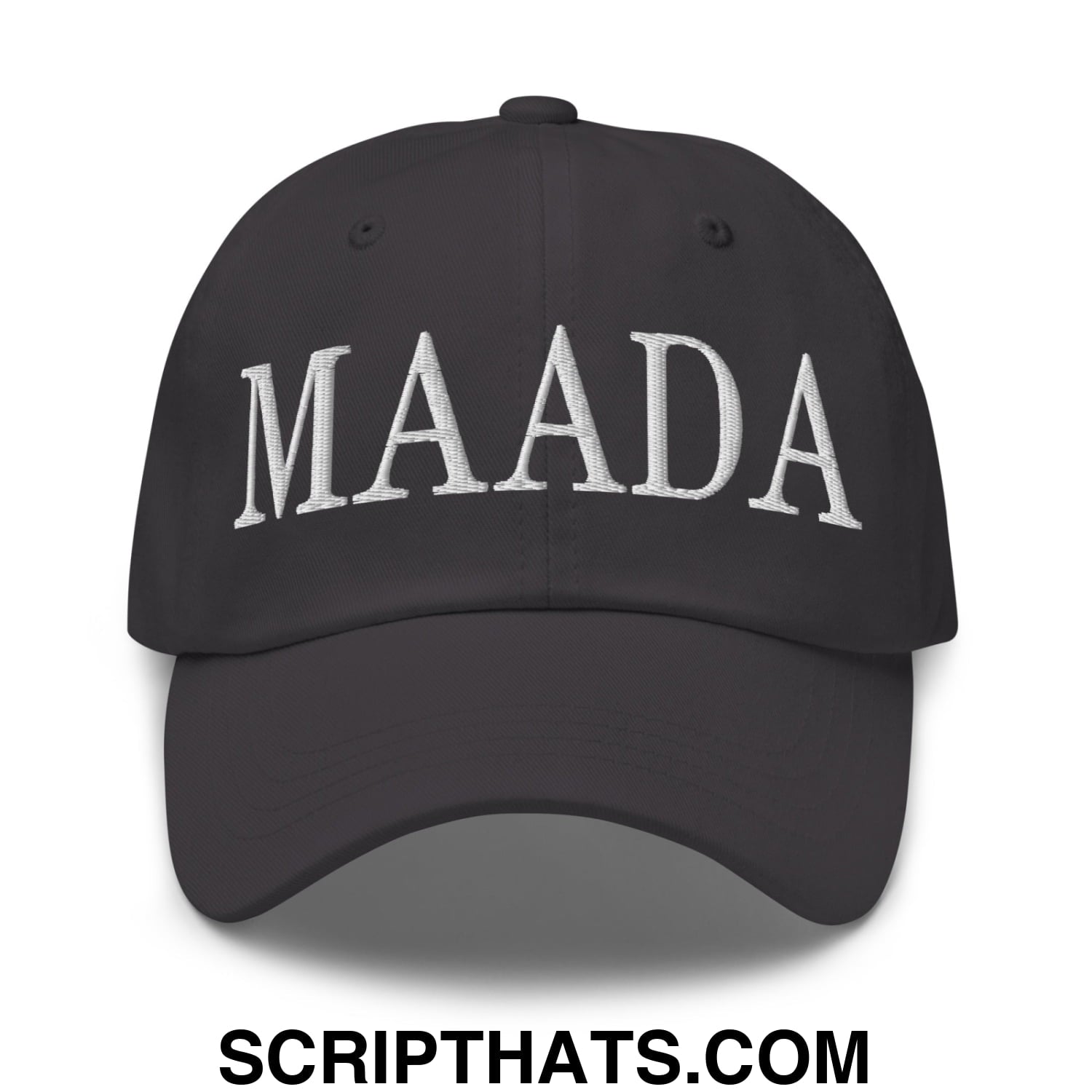 MAADA Make America A Democracy Again Embroidered Unstructured Dad Hat Dark Grey