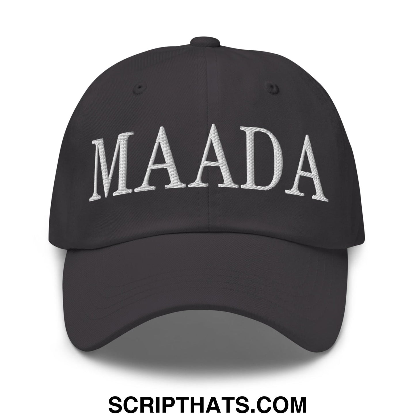 MAADA Make America A Democracy Again Embroidered Unstructured Dad Hat Dark Grey