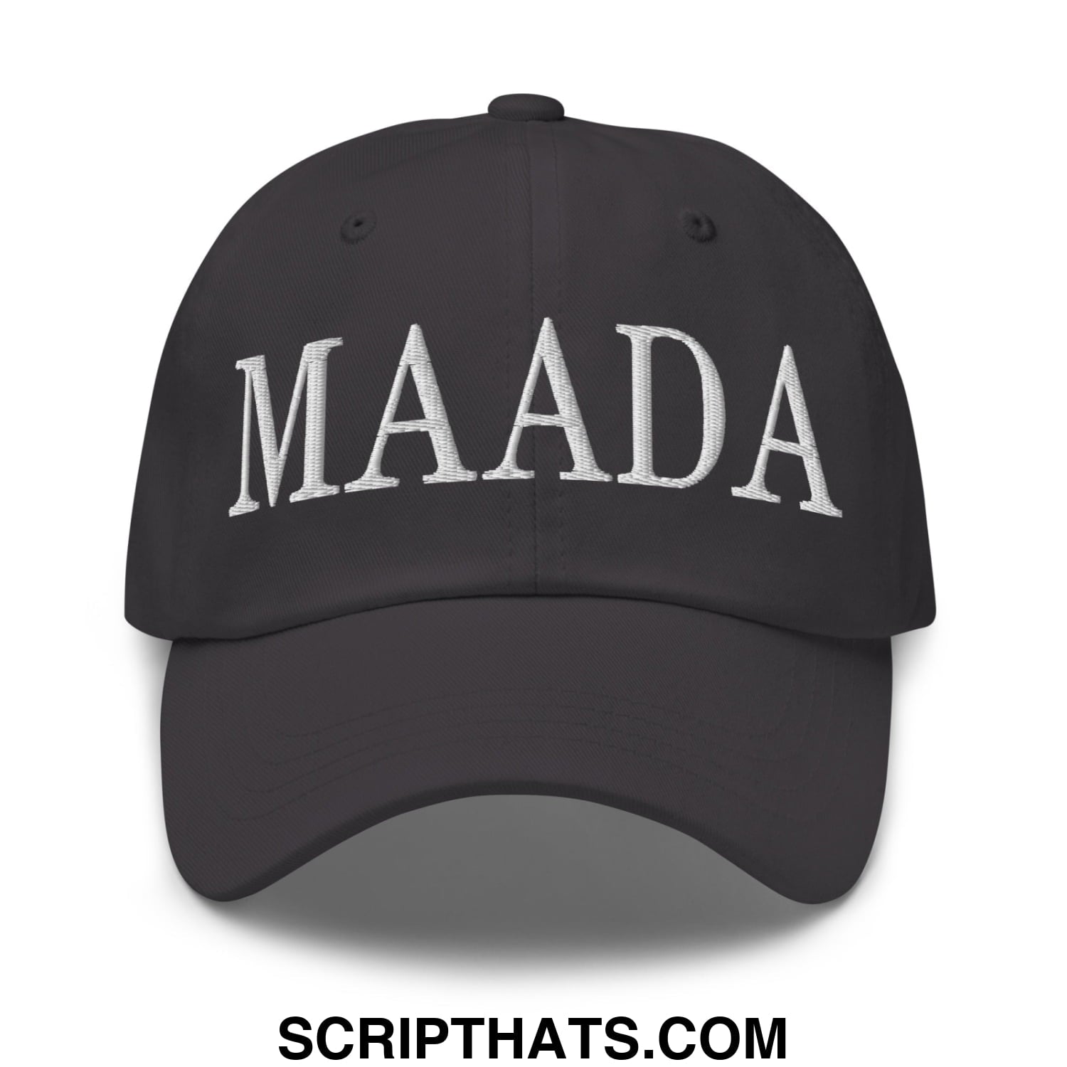 MAADA Make America A Democracy Again Embroidered Unstructured Dad Hat Dark Grey
