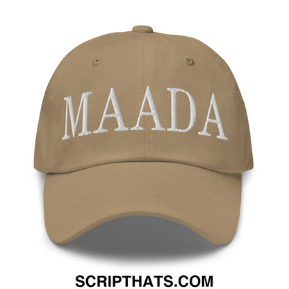 MAADA Make America A Democracy Again Embroidered Unstructured Dad Hat Khaki