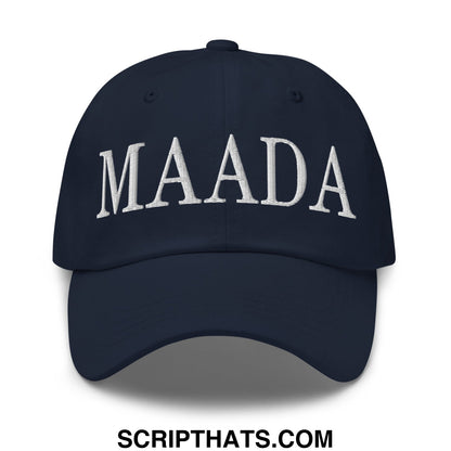 MAADA Make America A Democracy Again Embroidered Unstructured Dad Hat Navy
