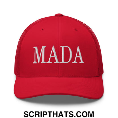 MADA Make America Democrat Again Embroidered Mesh Trucker Hat Red