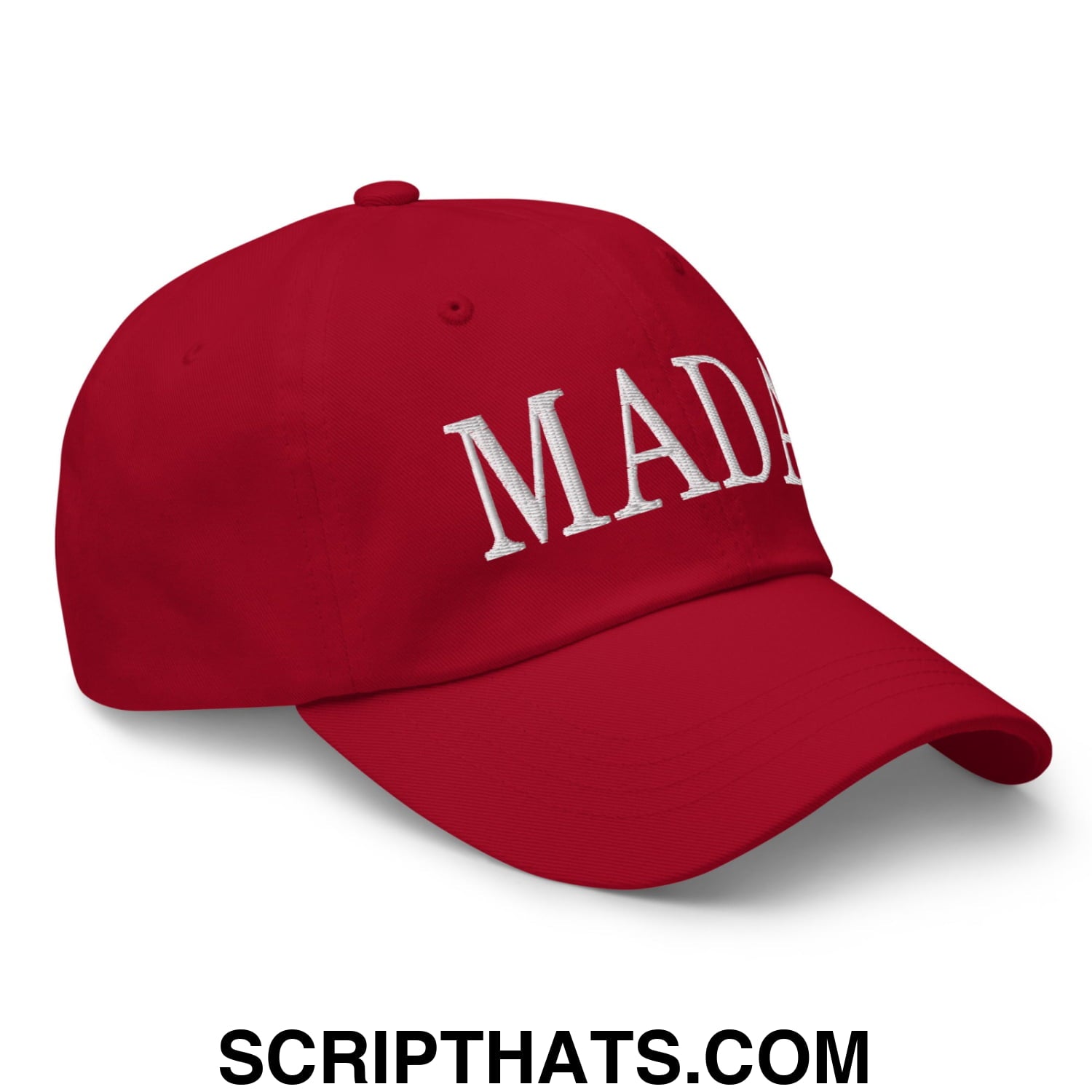 MADA Make America Democrat Again Embroidered Unstructured Dad Hat Cranberry