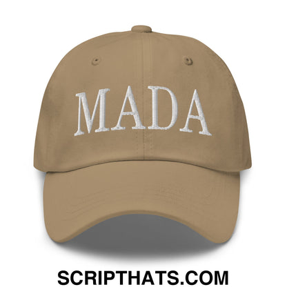 MADA Make America Democrat Again Embroidered Unstructured Dad Hat Khaki