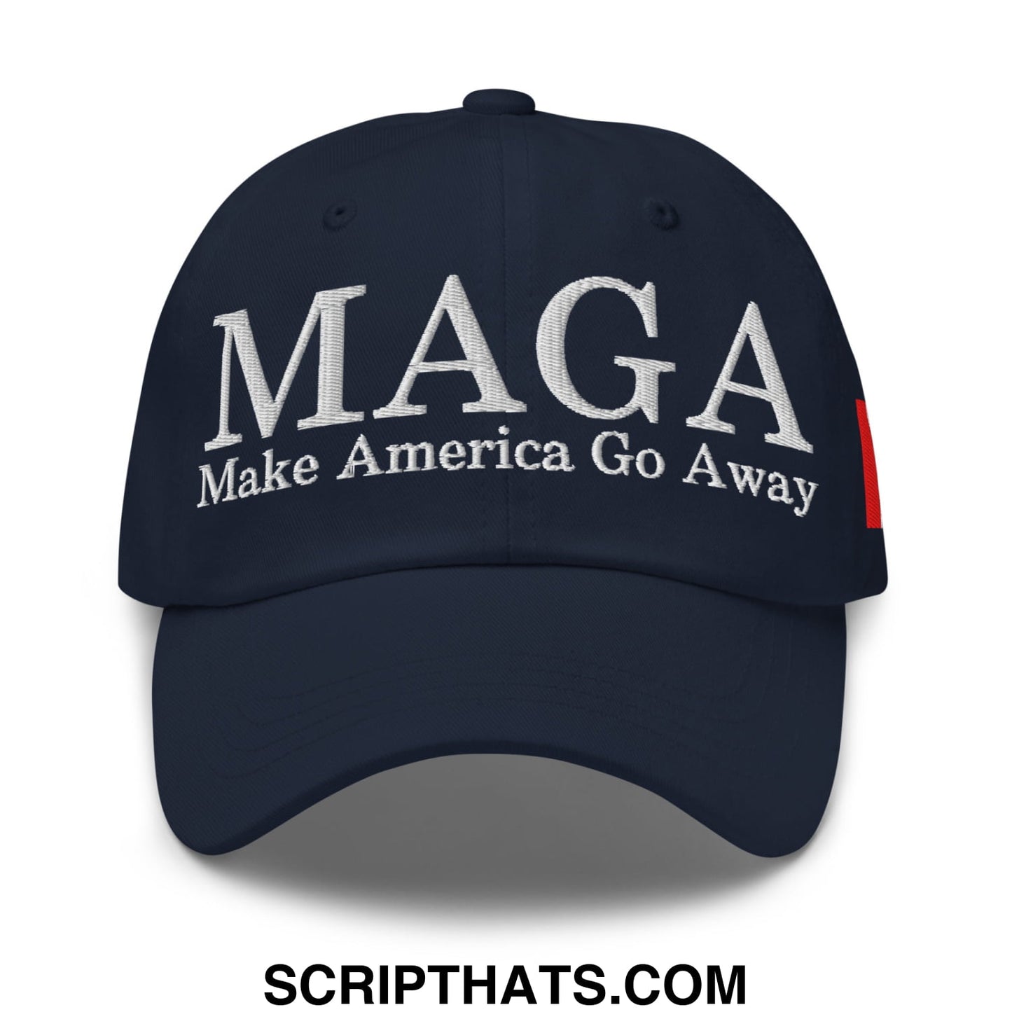 MAGA Make America Go Away Canada Flag Embroidered Unstructured Dad Hat Navy