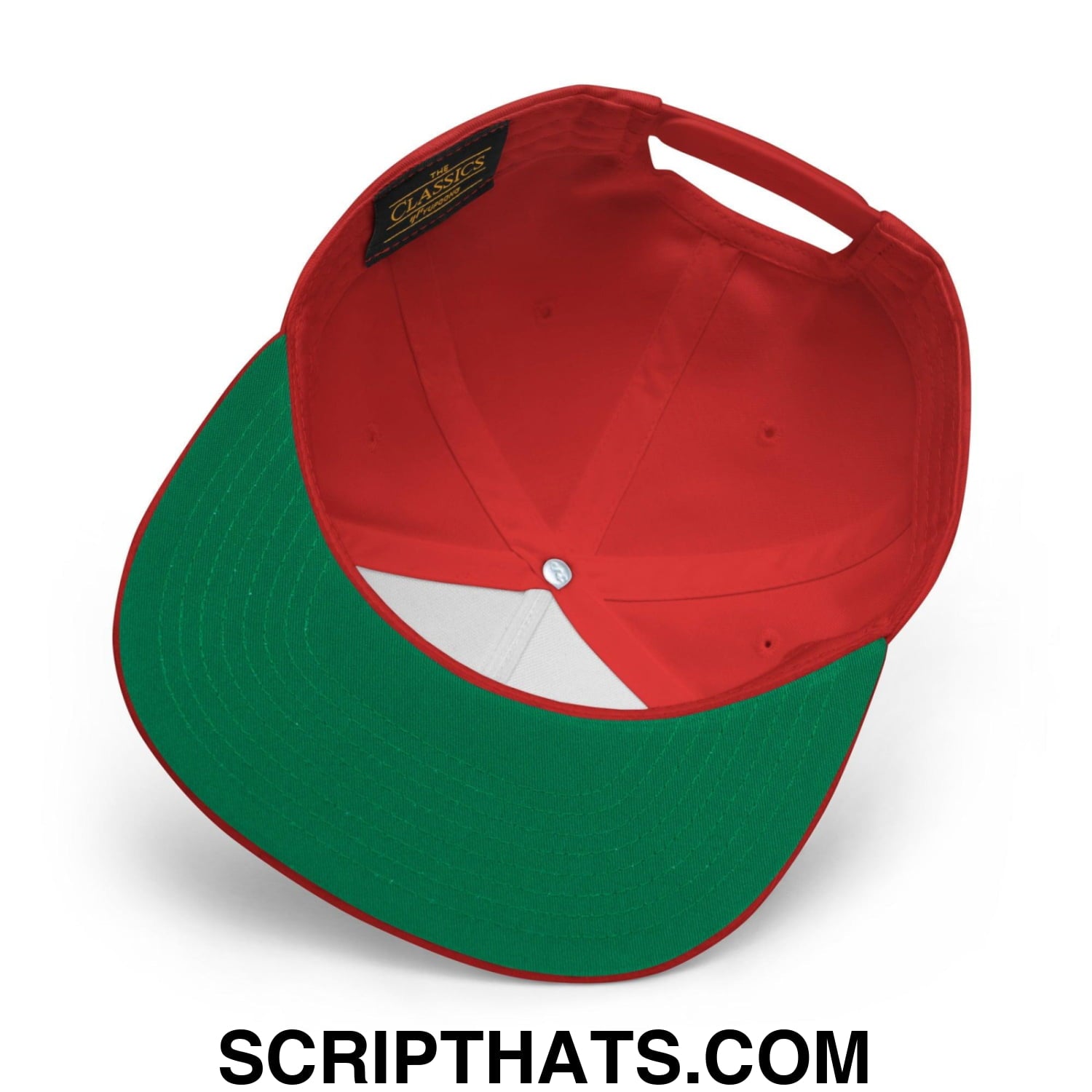 Make 4th of July Great Again Funny Flat Bill Brim Snapback Hat Red