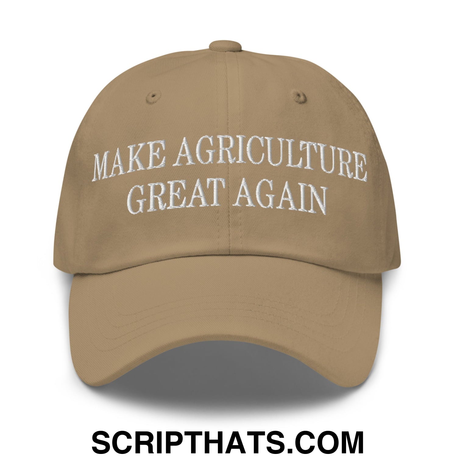 Make Agriculture Great Again Embroidered Unstructured Dad Hat Khaki