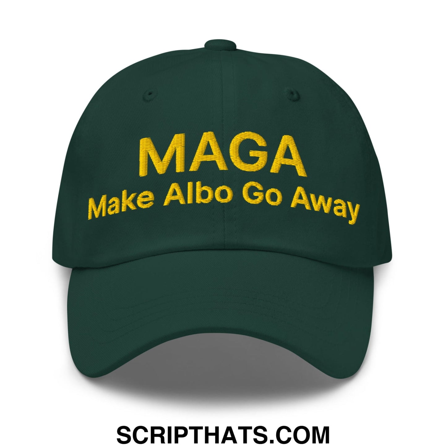 Make Albo Go Away MAGA Embroidered Unstructured Dad Hat Default Title