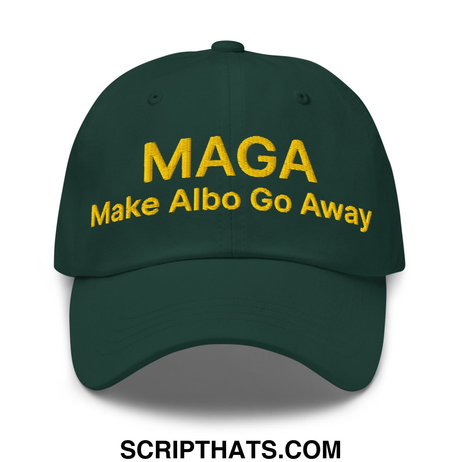 Make Albo Go Away MAGA Embroidered Unstructured Dad Hat Default Title