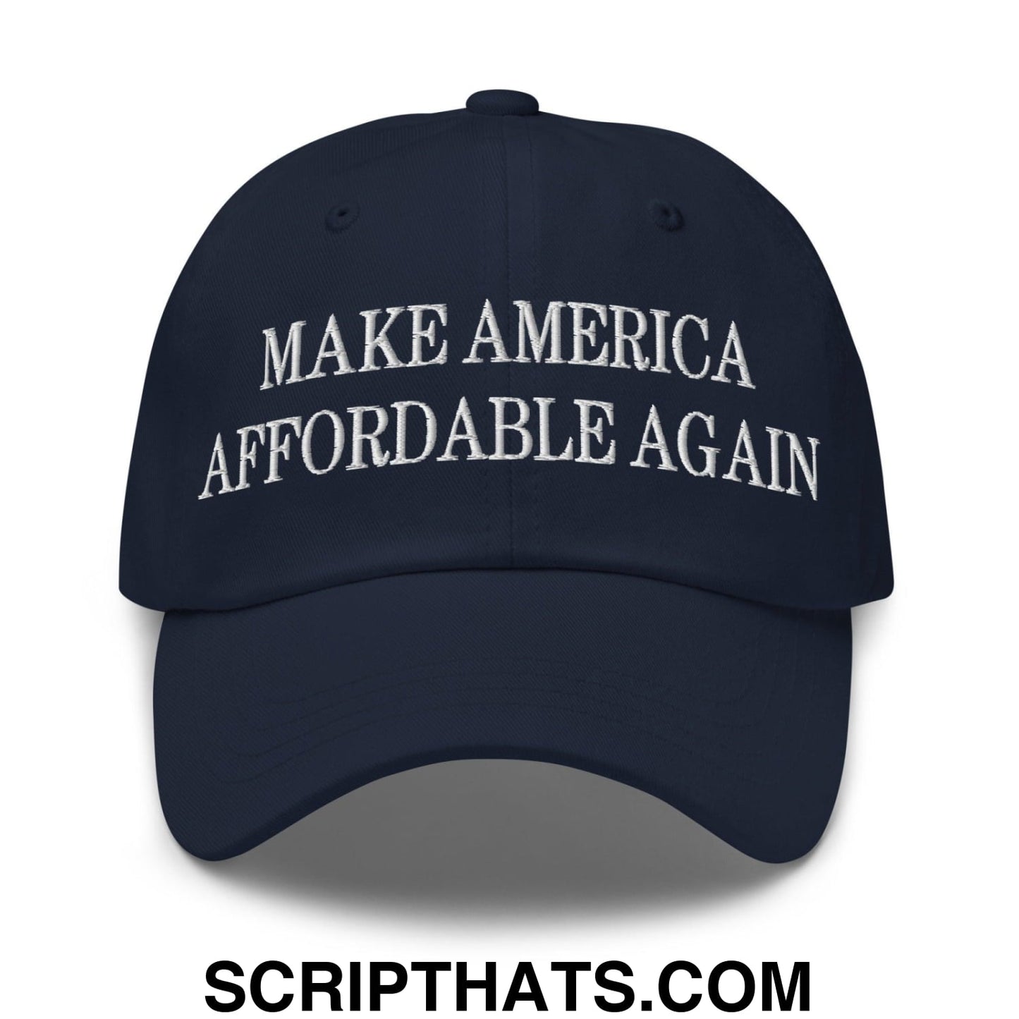 Make America Affordable Again Embroidered Dad Hat Navy