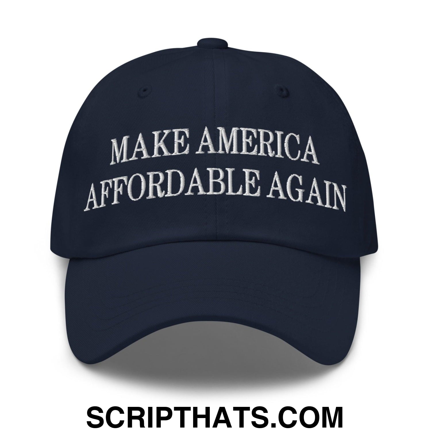 Make America Affordable Again Embroidered Dad Hat Navy