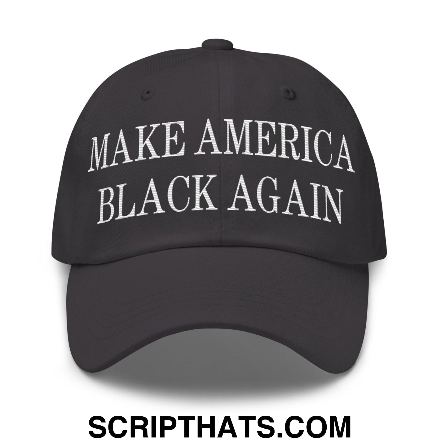 Make America Black Again Embroidered Dad Hat Dark Grey