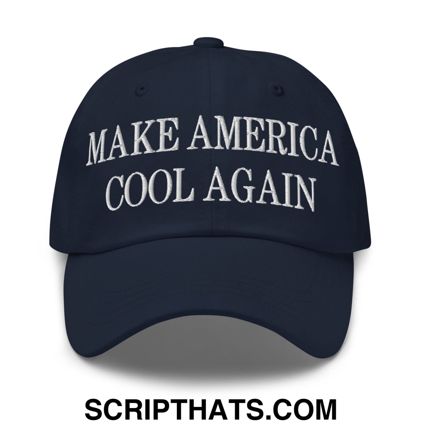 Make America Cool Again Embroidered Unstructured Dad Hat Navy