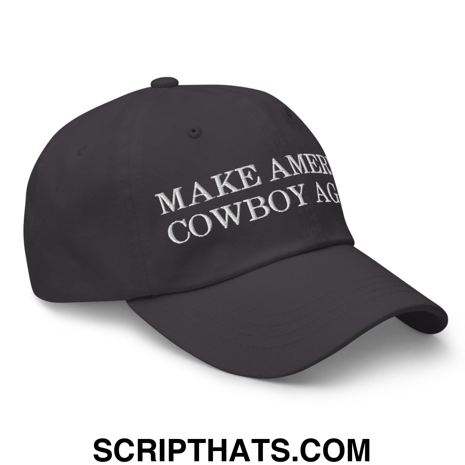 Make America Cowboy Again Dad Hat Dark Grey