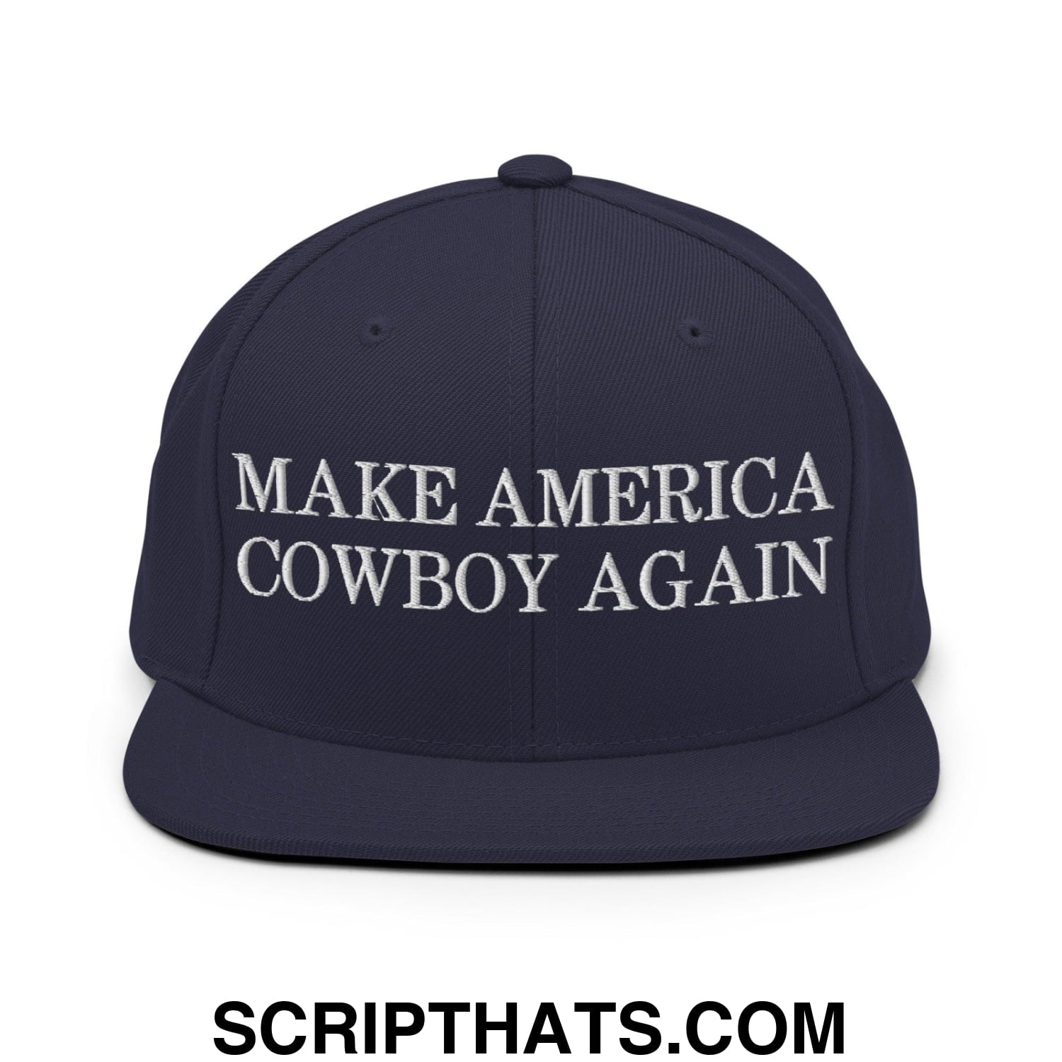Make America Cowboy Again Snapback Hat Navy