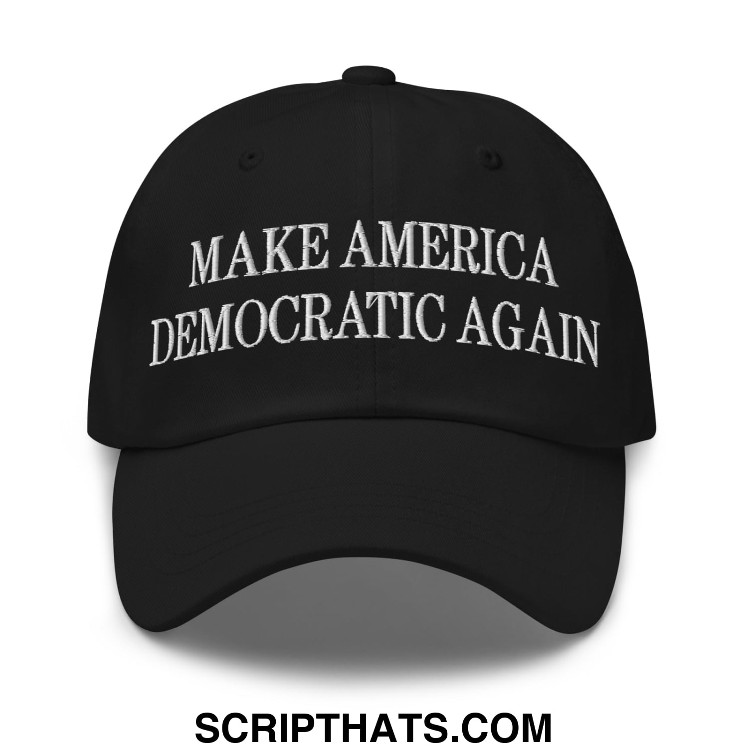 Make America Democratic Again Embroidered Unstructured Dad Hat Black