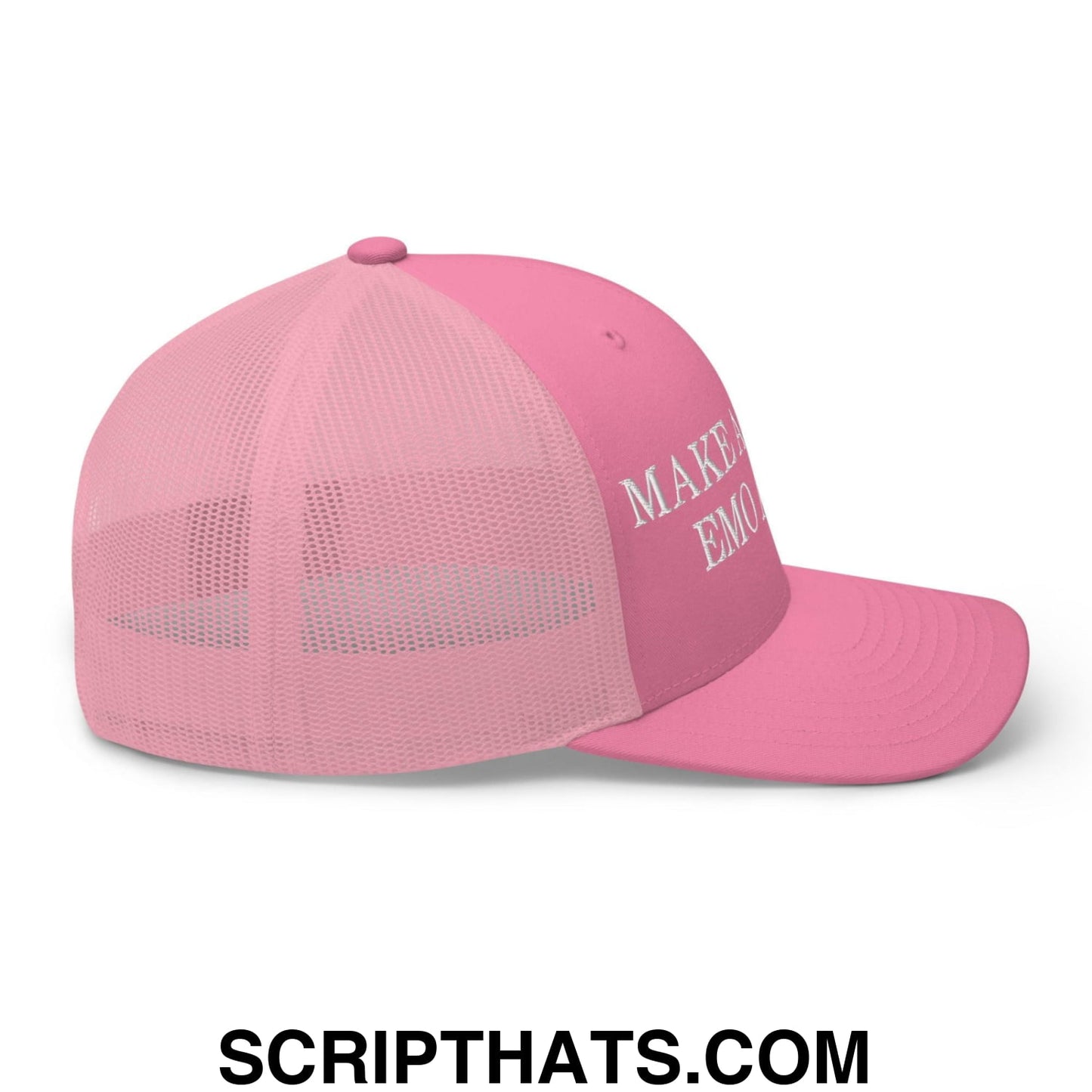 Make America Emo Again Retro Trucker Hat Pink