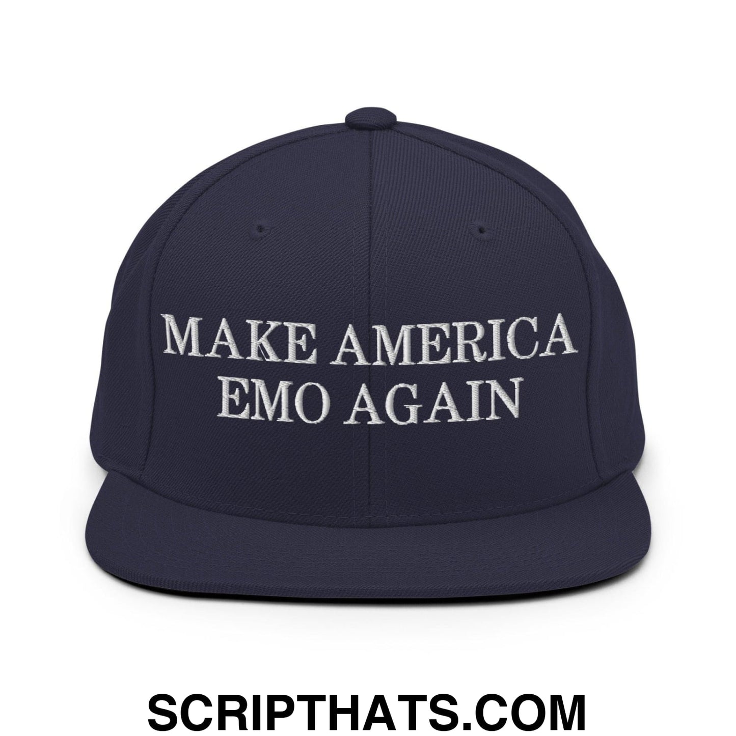 Make America Emo Again Snapback Hat Navy