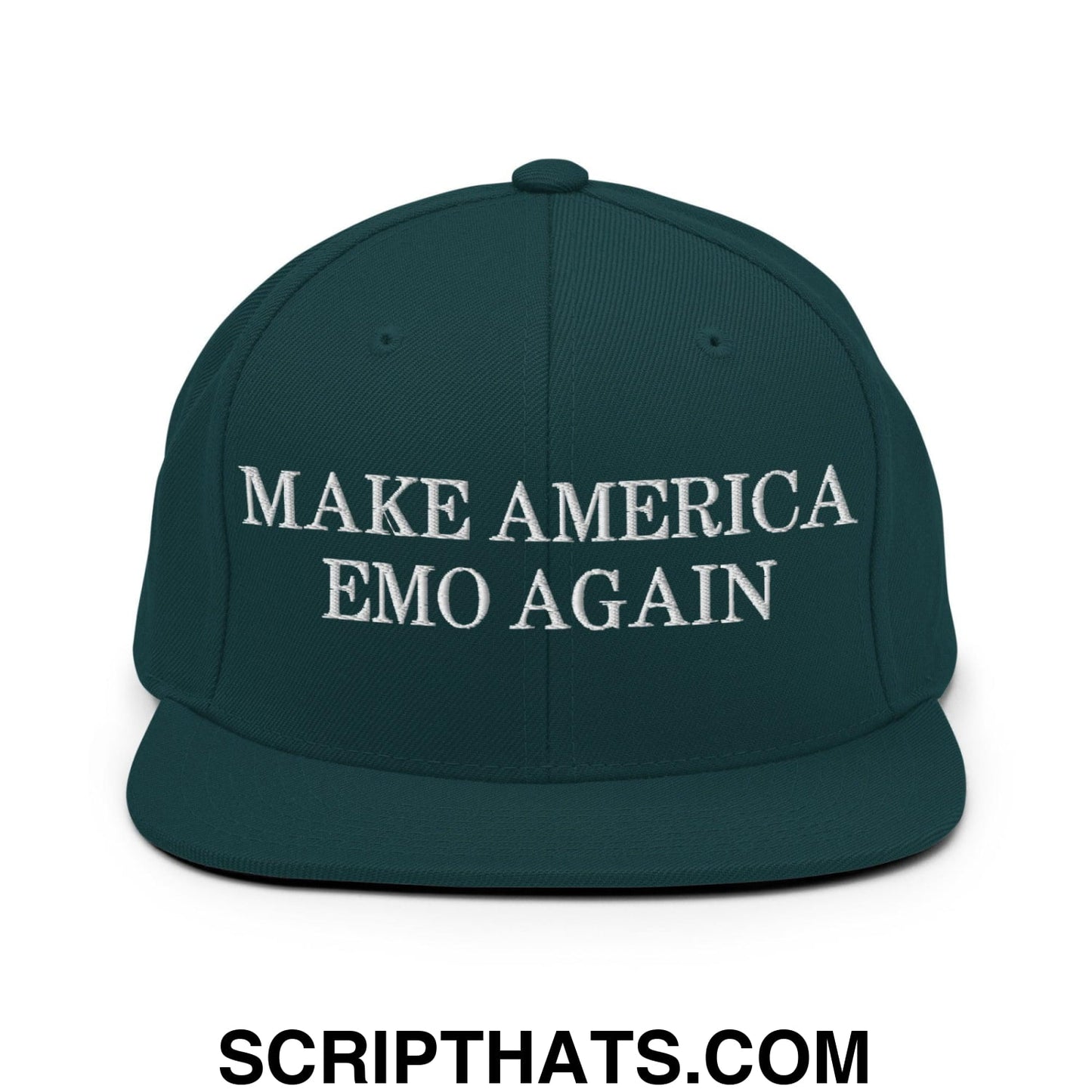 Make America Emo Again Snapback Hat Spruce