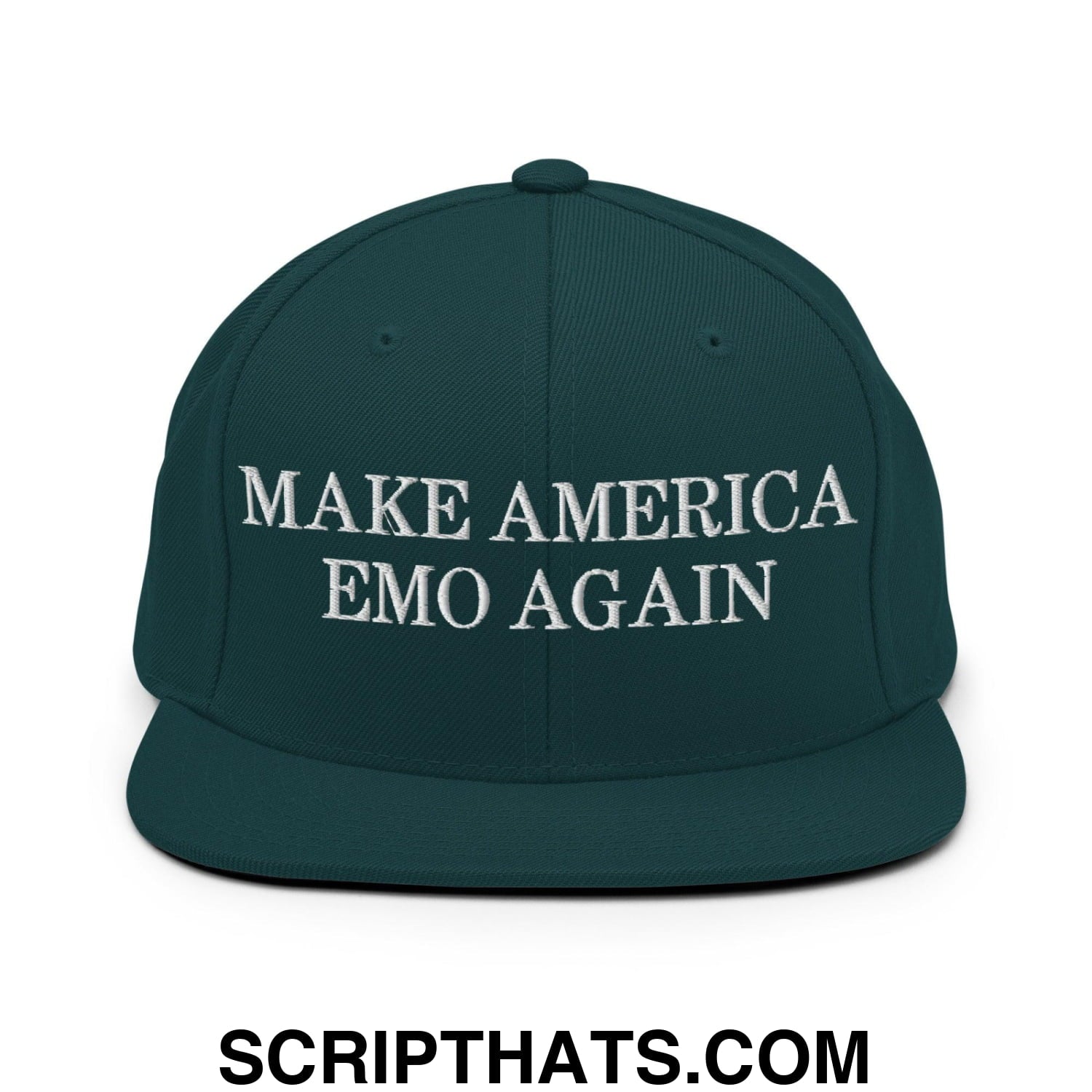 Make America Emo Again Snapback Hat Spruce