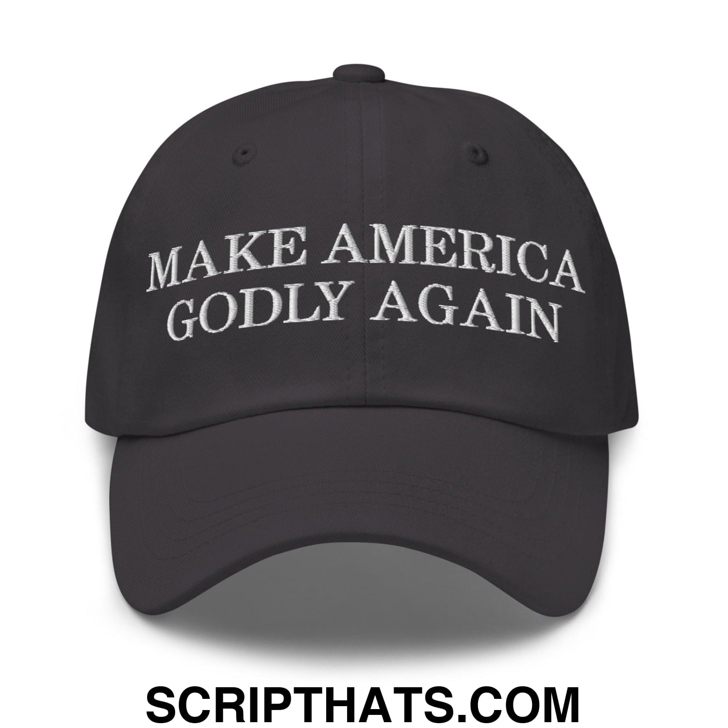 Make America Godly Again Dad Hat Dark Grey