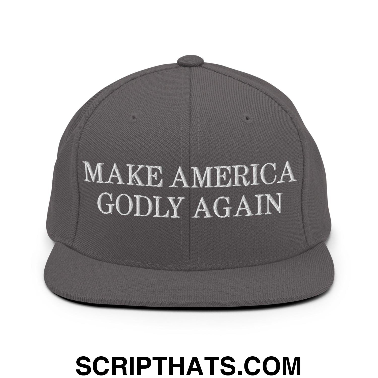 Make America Godly Again Snapback Hat Dark Grey