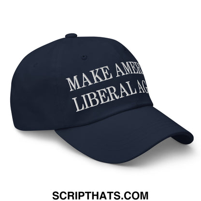 Make America Liberal Again Embroidered Unstructured Dad Hat Navy