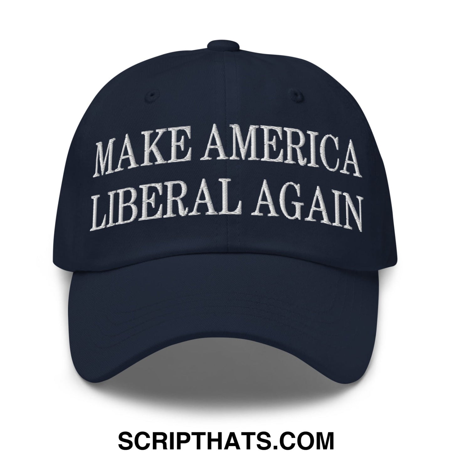 Make America Liberal Again Embroidered Unstructured Dad Hat Navy