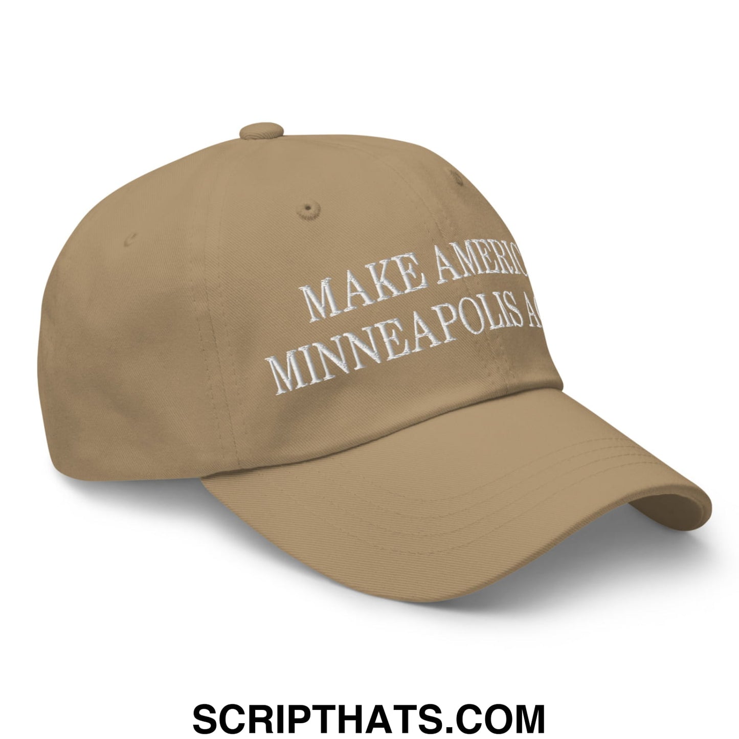 Make America Minneapolis Again Embroidered Unstructured Dad Hat Khaki