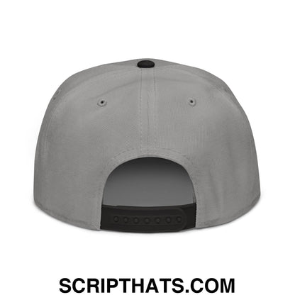 Make America Native Again Embroidered Flat Brim Bill Snapback Hat Black Gray Gray