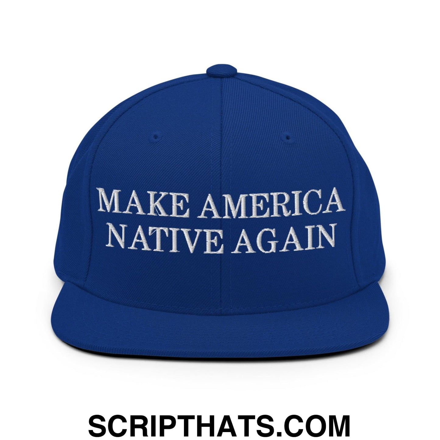 Make America Native Again Snapback Hat Royal Blue