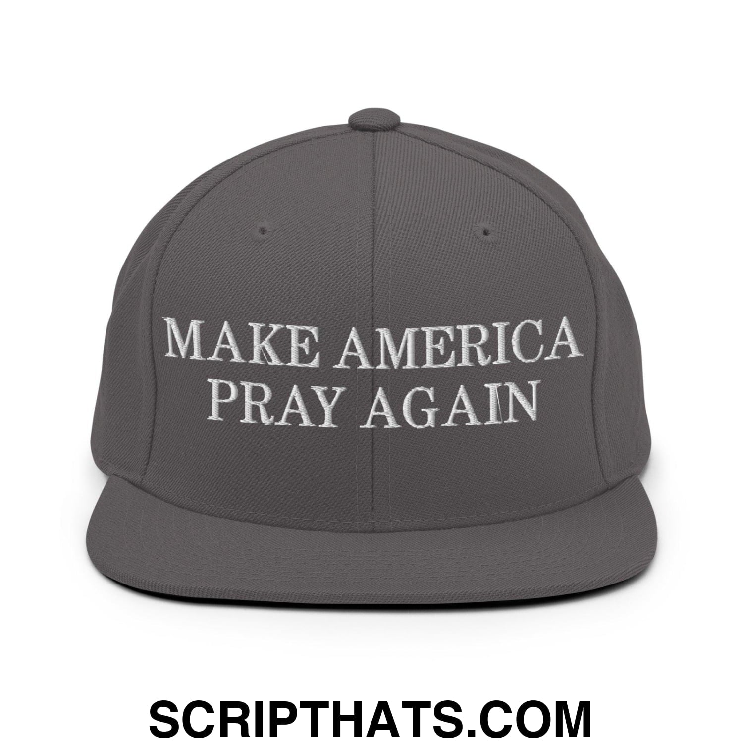 Make America Pray Again Snapback Hat Dark Grey