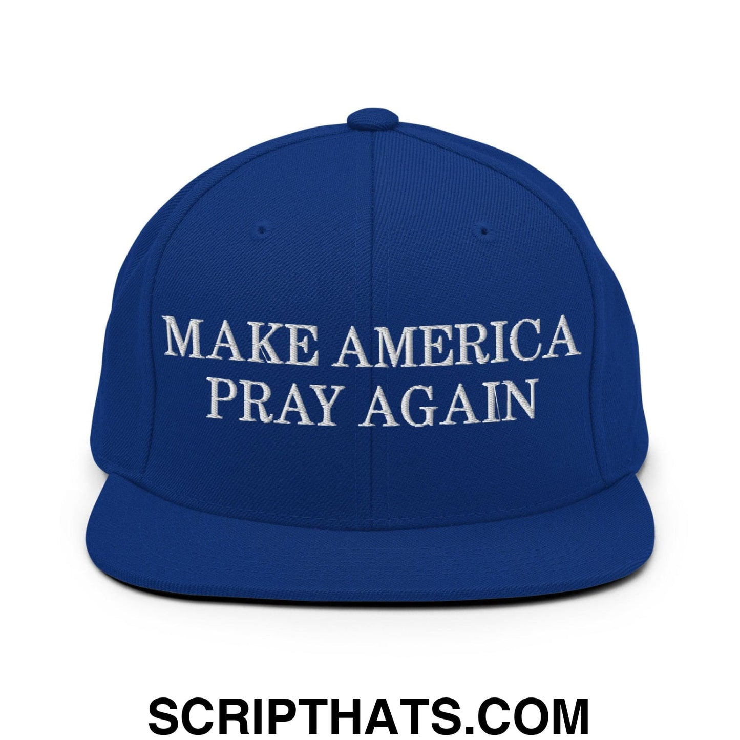 Make America Pray Again Snapback Hat Royal Blue