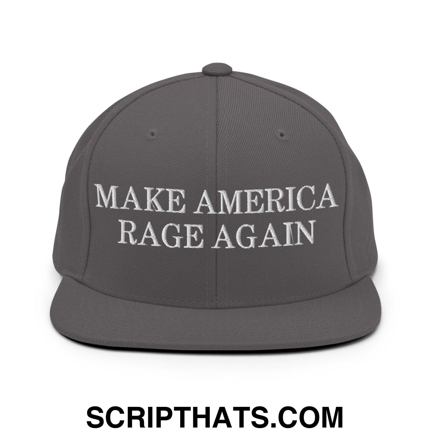 Make America Rage Again Snapback Hat Dark Grey