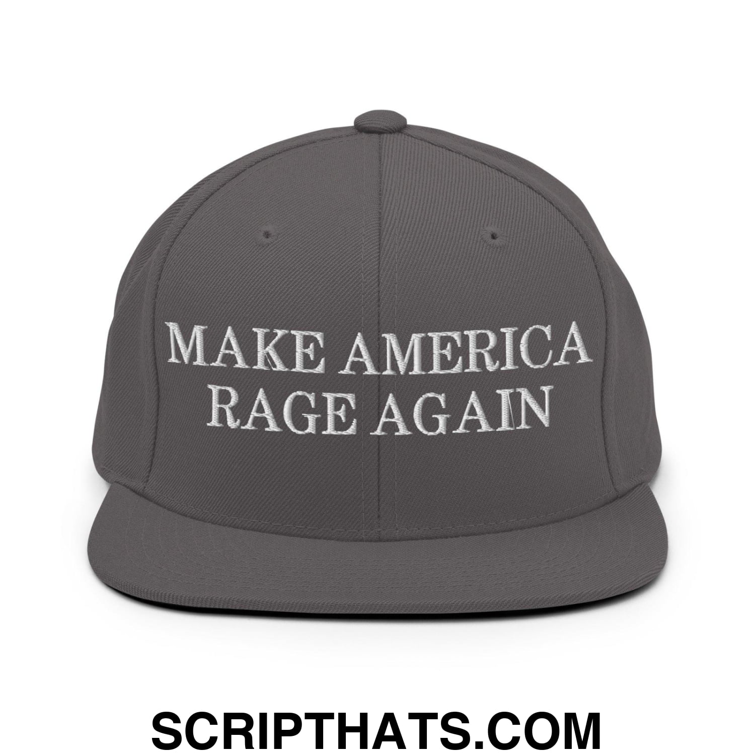 Make America Rage Again Snapback Hat Dark Grey