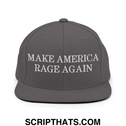 Make America Rage Again Snapback Hat Dark Grey