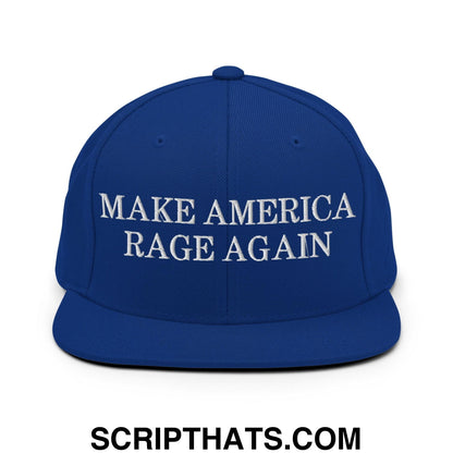 Make America Rage Again Snapback Hat Royal Blue