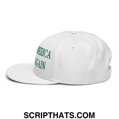 Make America Slime Again Embroidered Flat Brim Bill Snapback Hat Default Title