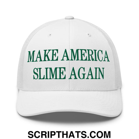 Make America Slime Again Embroidered Mesh Trucker Hat Default Title