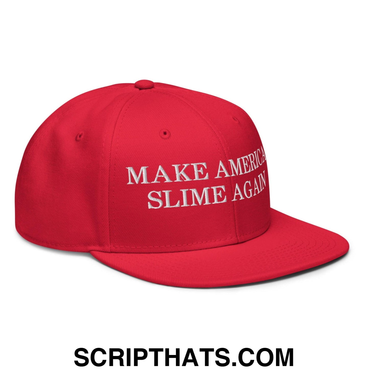 Make America Slime Again Snapback Hat Red