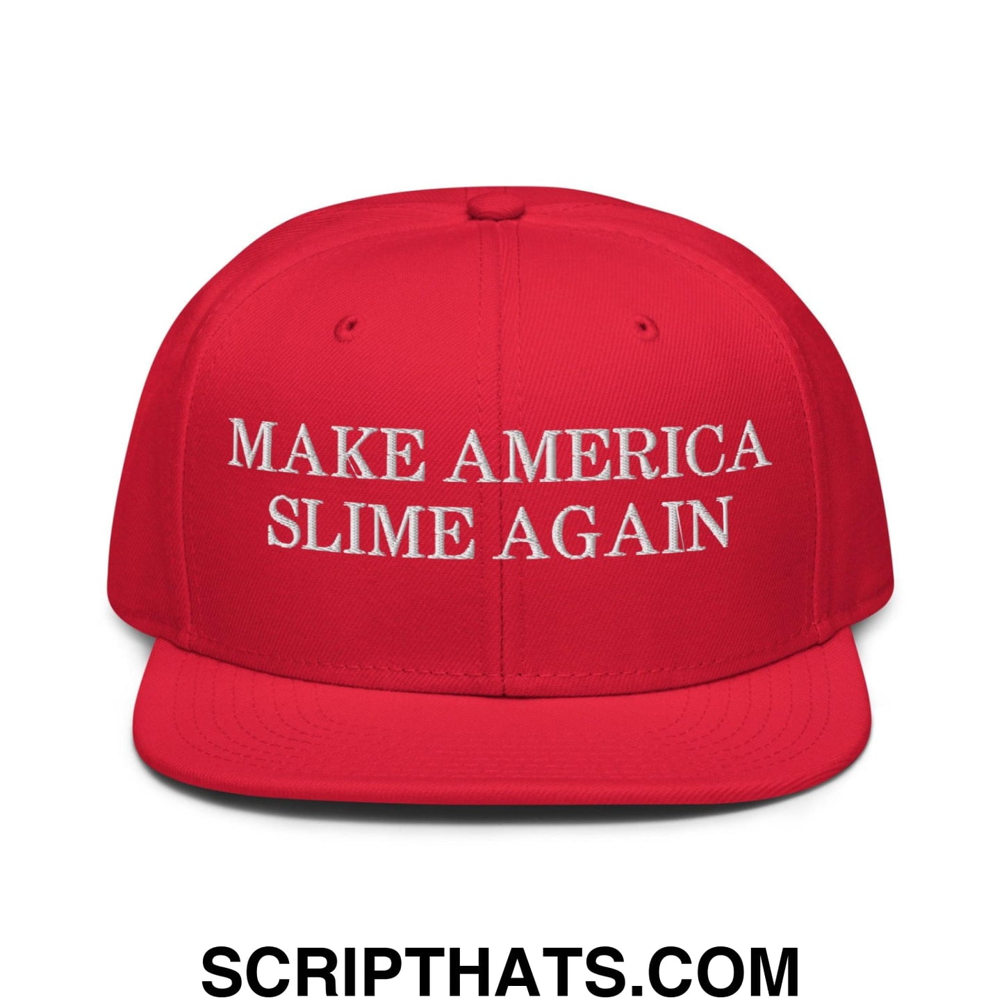 Make America Slime Again Snapback Hat Red