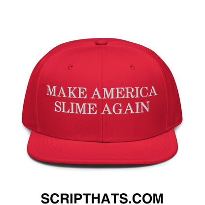 Make America Slime Again Snapback Hat Red
