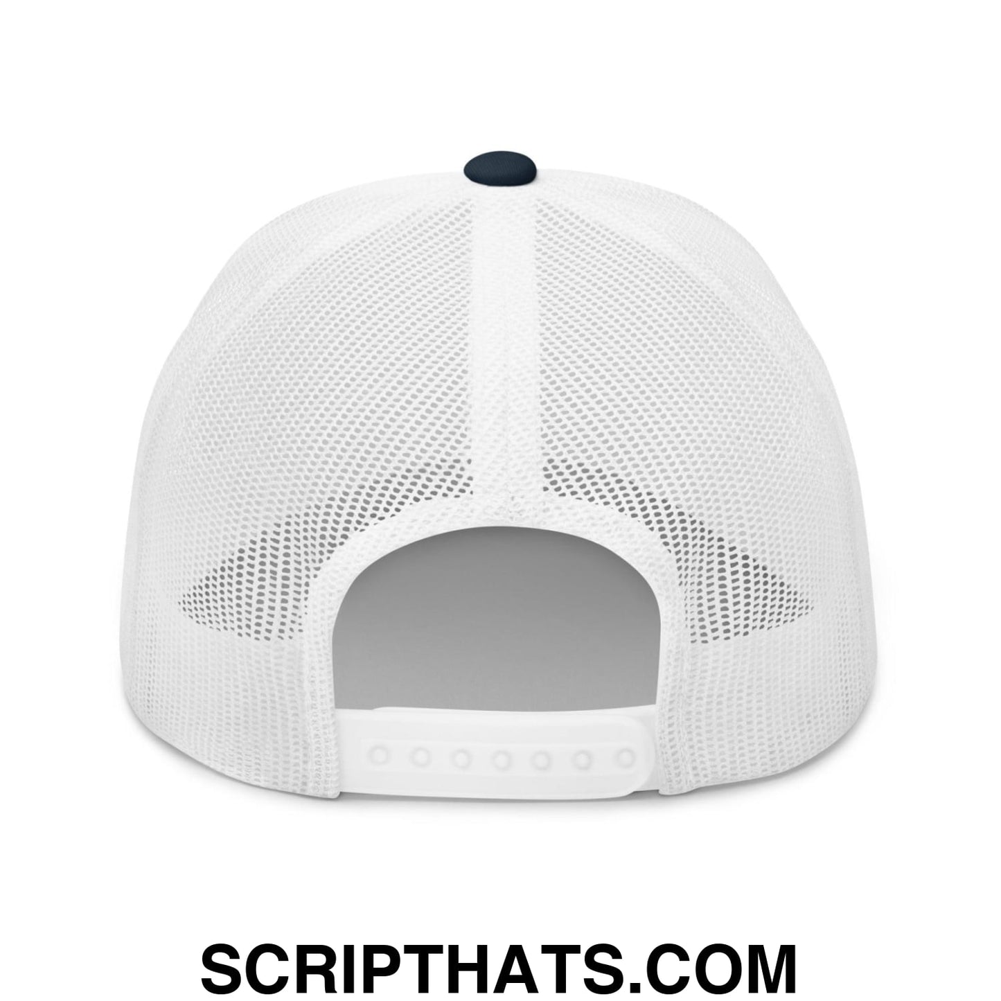 Make America Smart Again Retro Trucker Hat Navy White