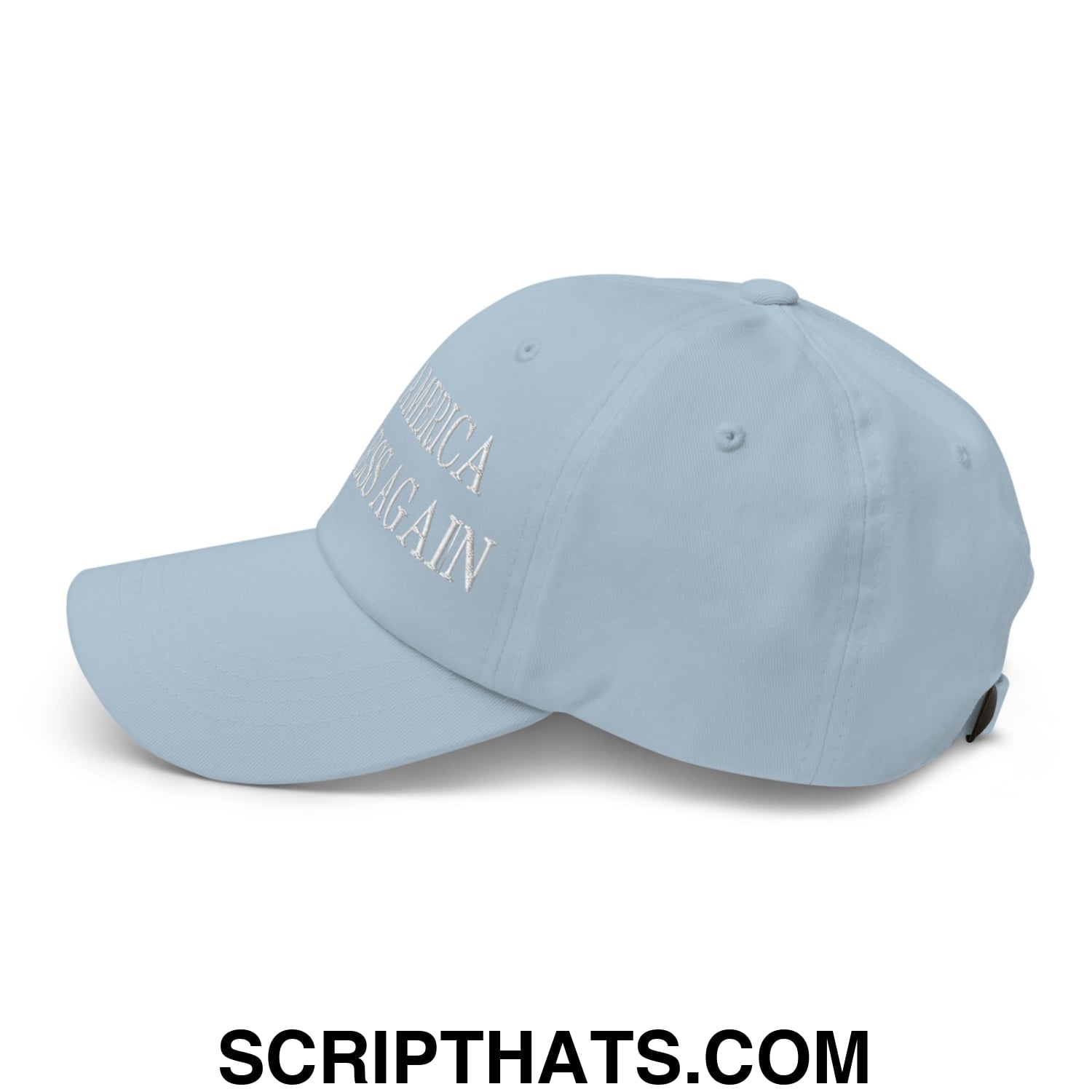 Make America Trumpless Again Embroidered Unstructured Dad Hat Light Blue