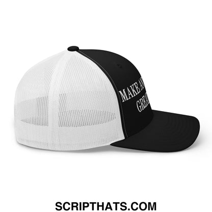 Make Anti-Fascism Great Again Embroidered Mesh Trucker Hat Black White