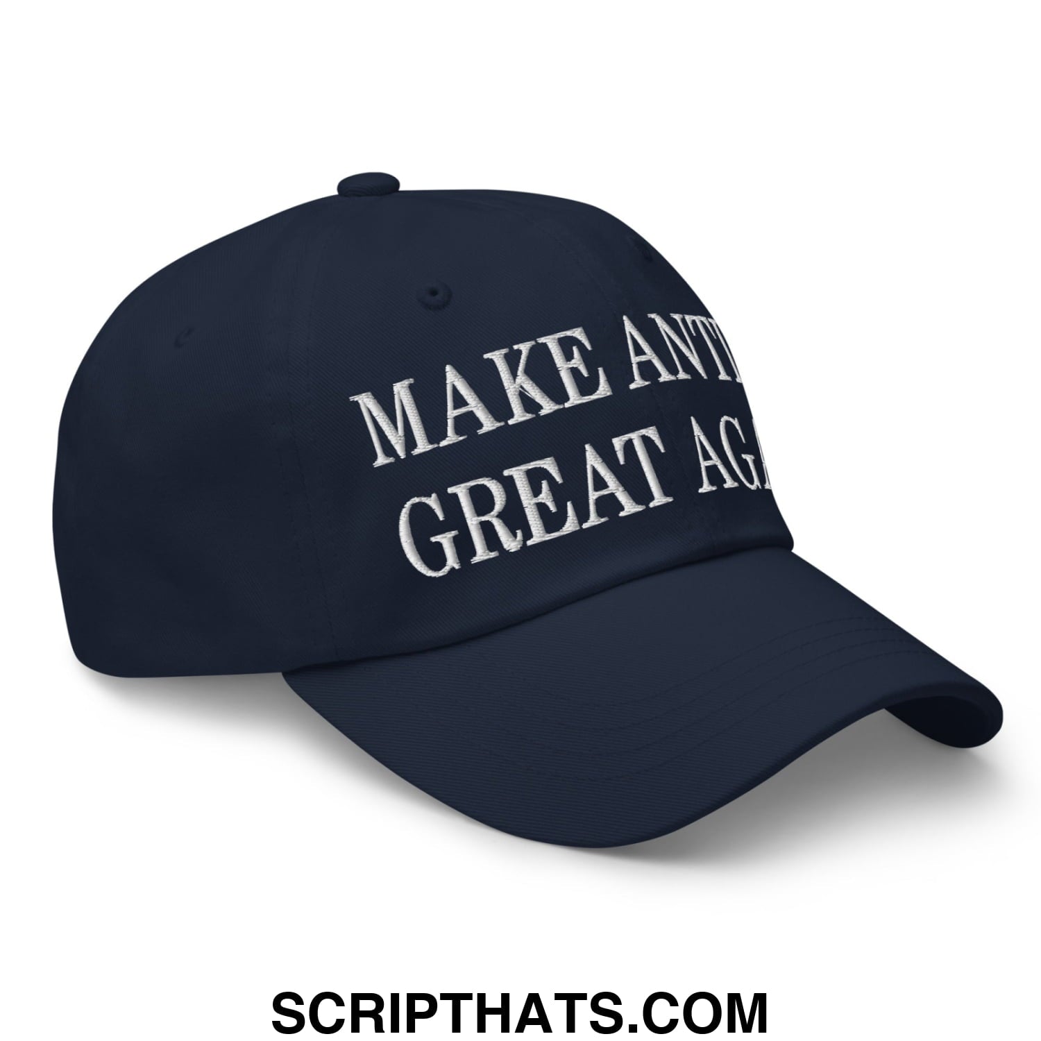 Make Antifa Great Again Embroidered Unstructured Dad Hat Navy