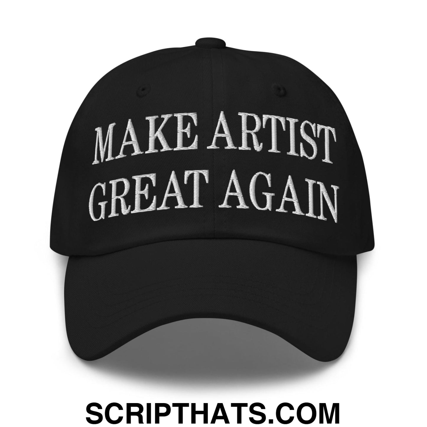 Make Artist Great Again Embroidered Dad Hat Black