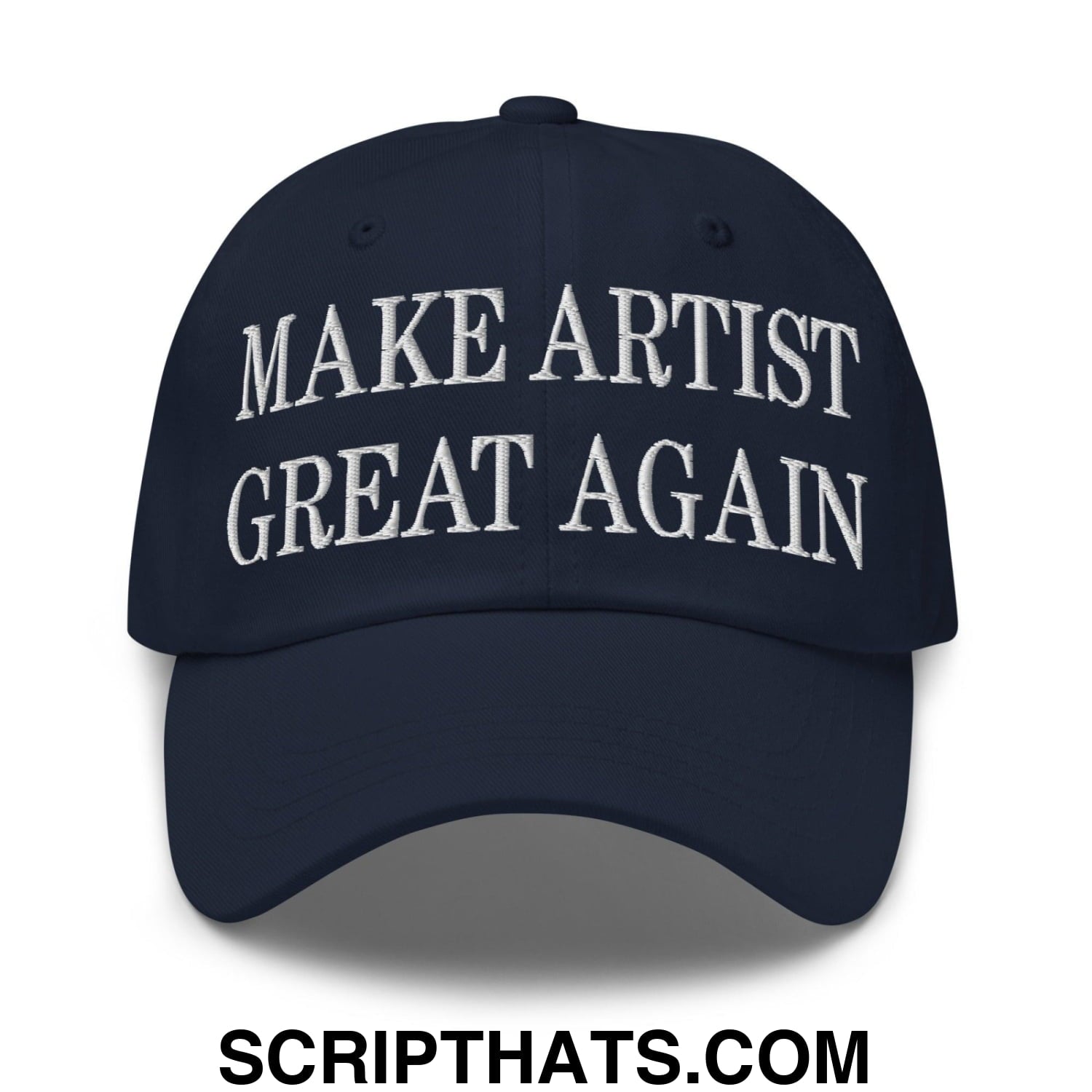 Make Artist Great Again Embroidered Dad Hat Navy