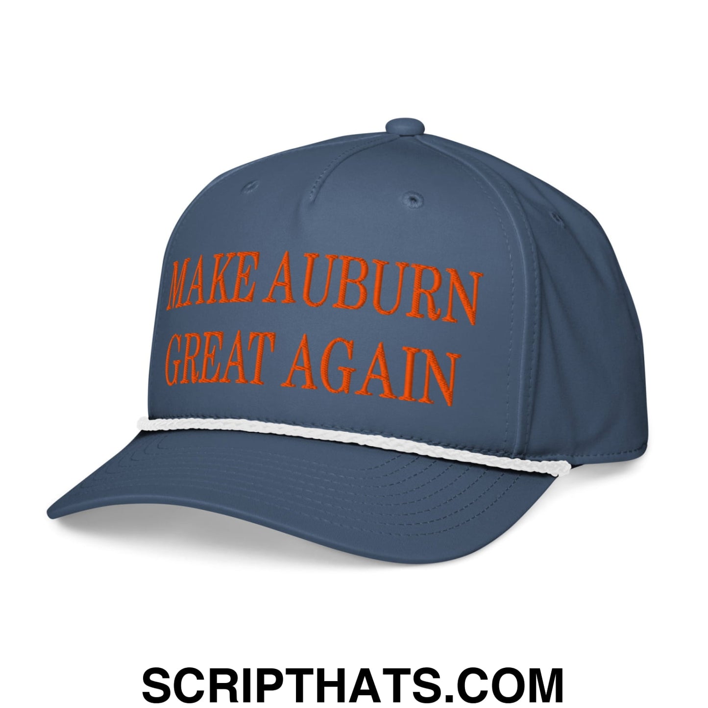 Make Auburn Great Again Embroidered 5 Panel Rope Hat Default Title